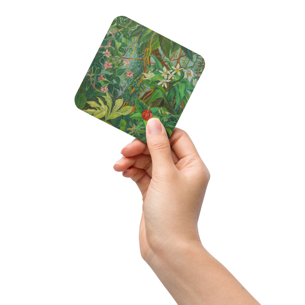 Tropical Bloom - Cork-back coaster
