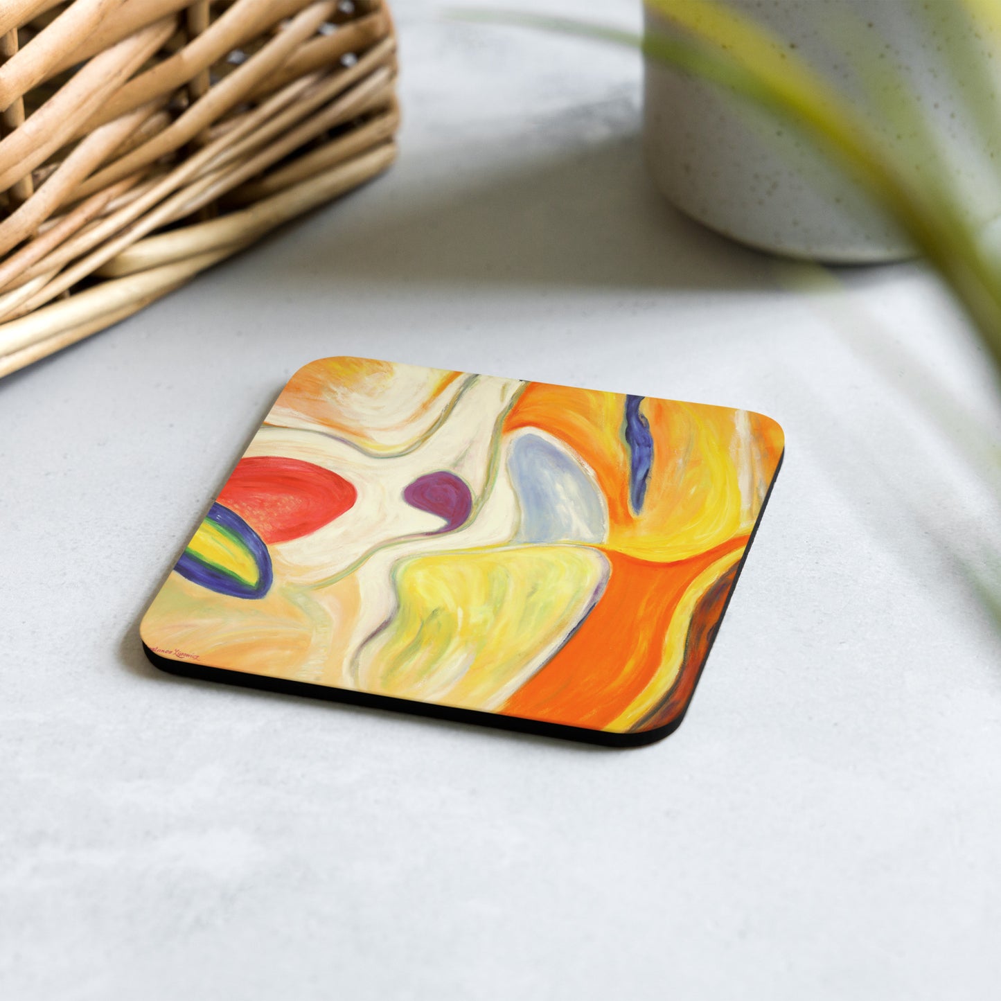 Rise of a Dove - Cork-back coaster