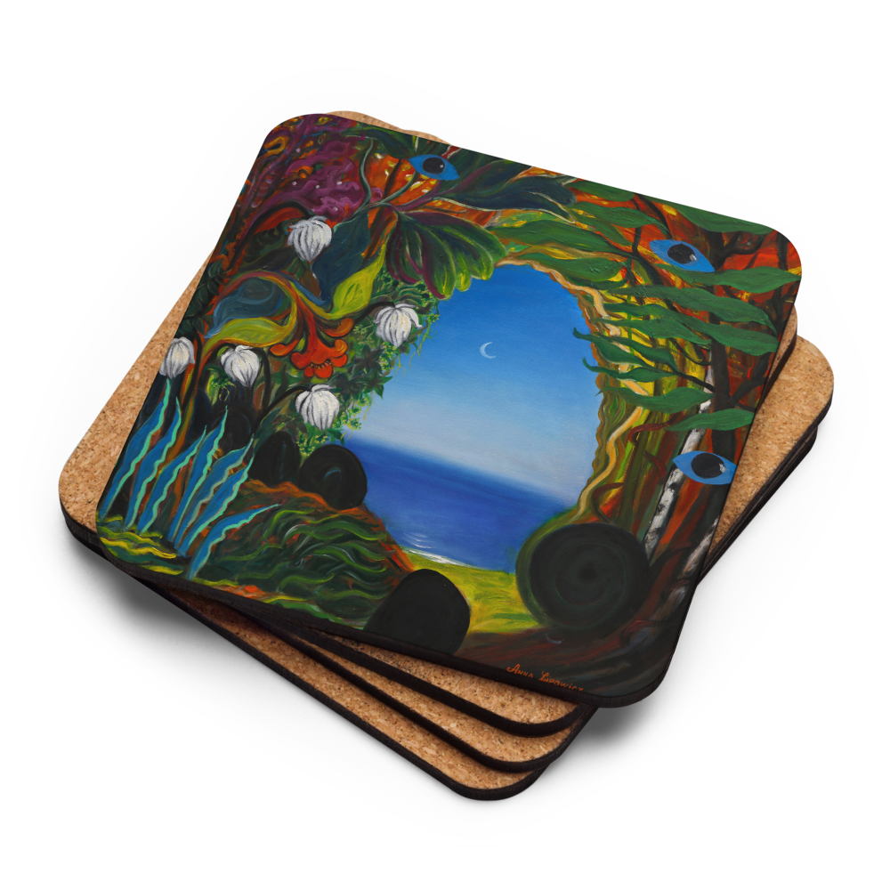 Enigmatic Path - Cork-back coaster