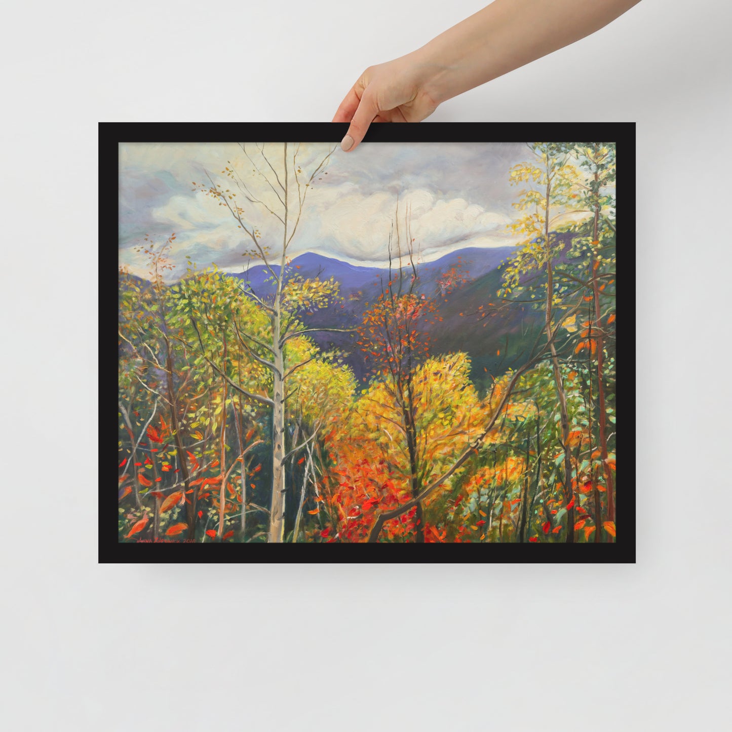 Fall in Adirondacks 3 - Framed Matte Paper Poster