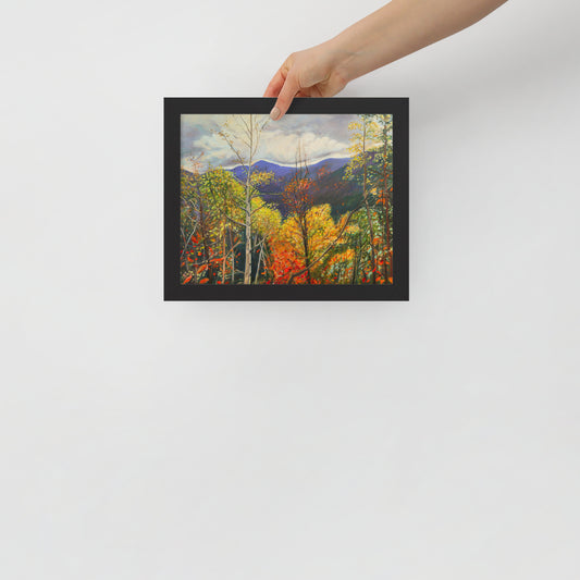 Fall in Adirondacks 3 - Framed Matte Paper Poster