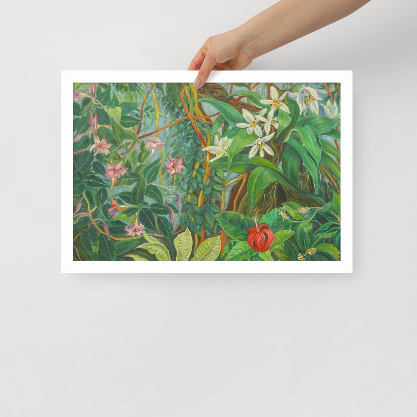 Tropical Bloom - Framed Matte Paper Poster