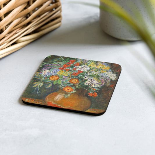 Bouquet of Flowers 2 - Cork-back coaster