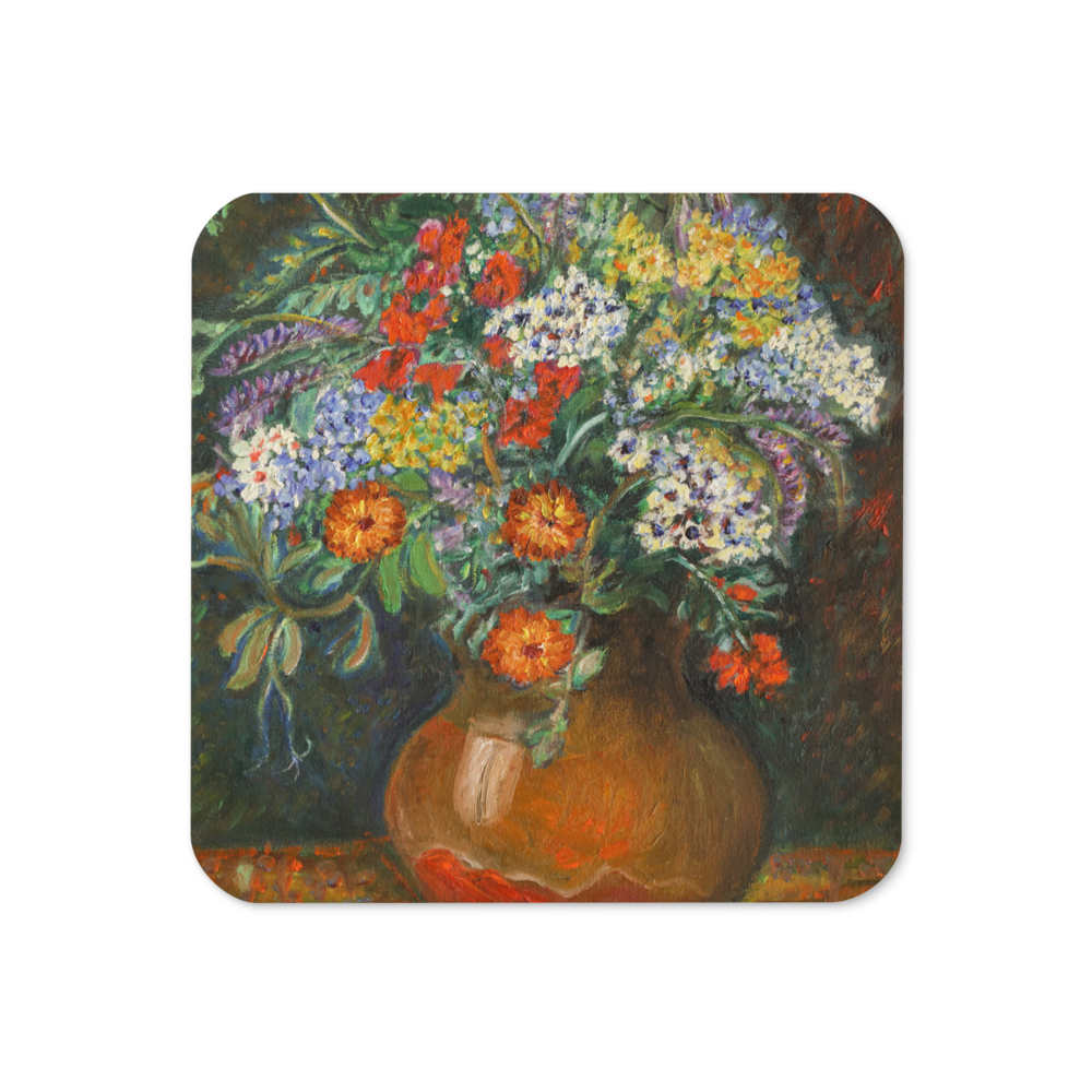 Bouquet of Flowers 2 - Cork-back coaster