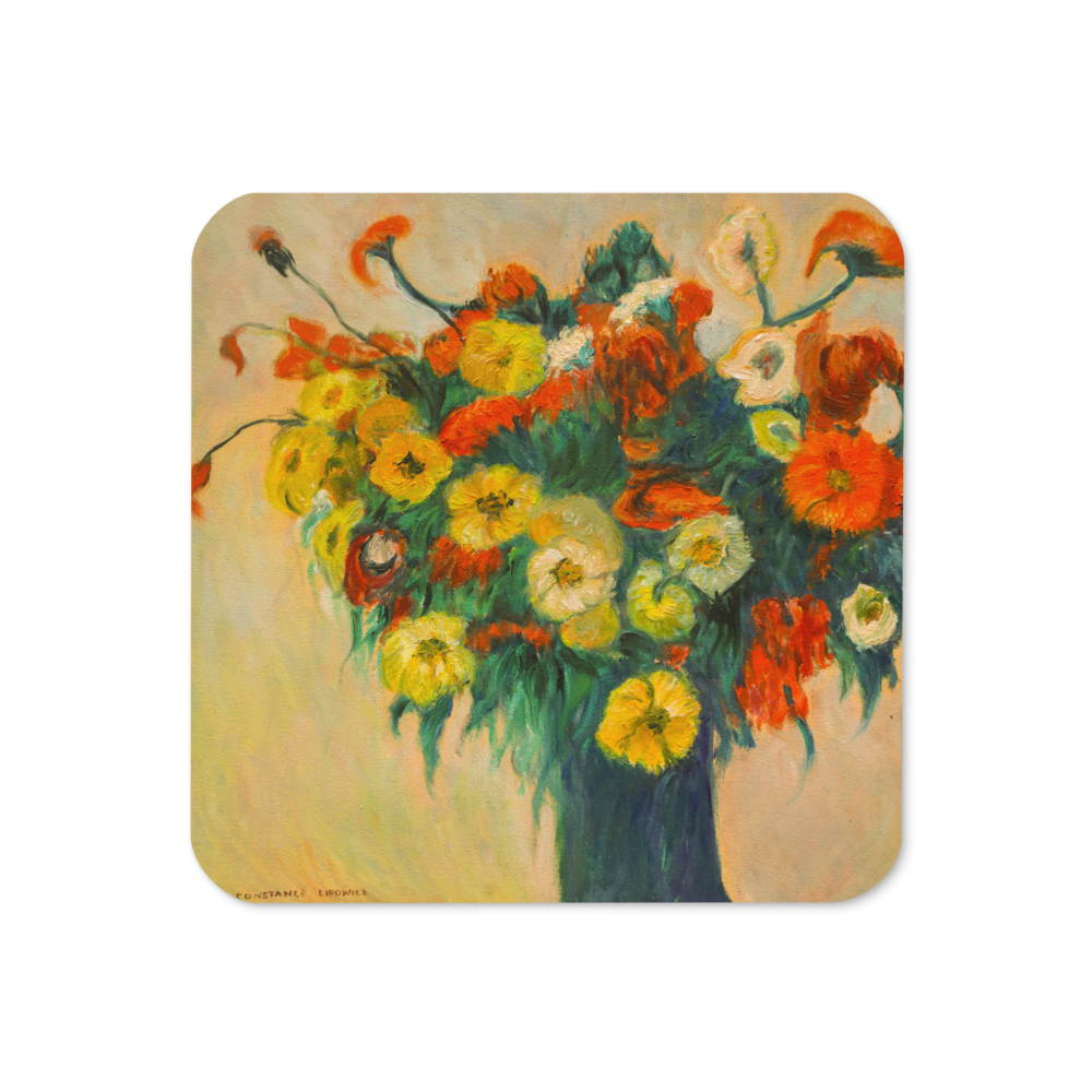 Bouquet of Flowers 1 - Cork-back coaster