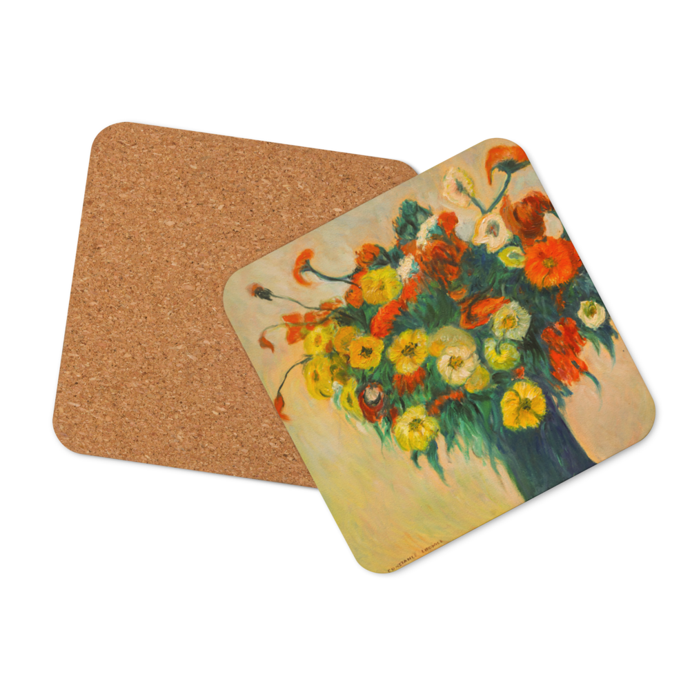 Bouquet of Flowers 1 - Cork-back coaster
