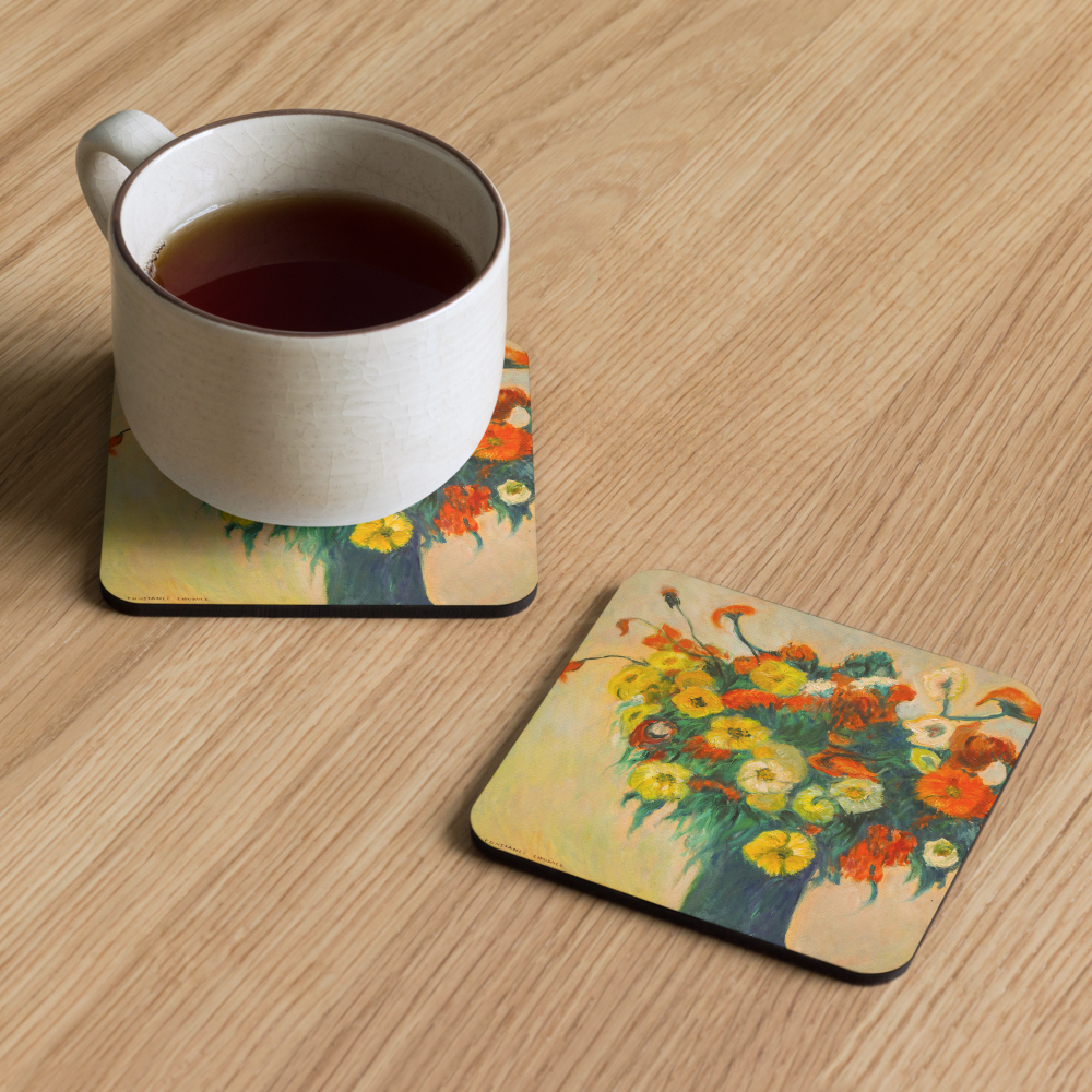 Bouquet of Flowers 1 - Cork-back coaster