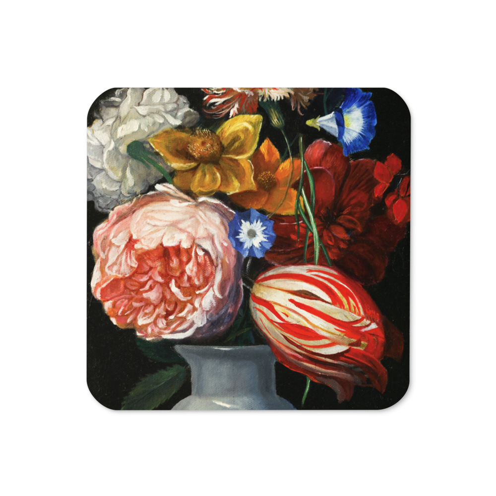 Flowers - Cork-back coaster
