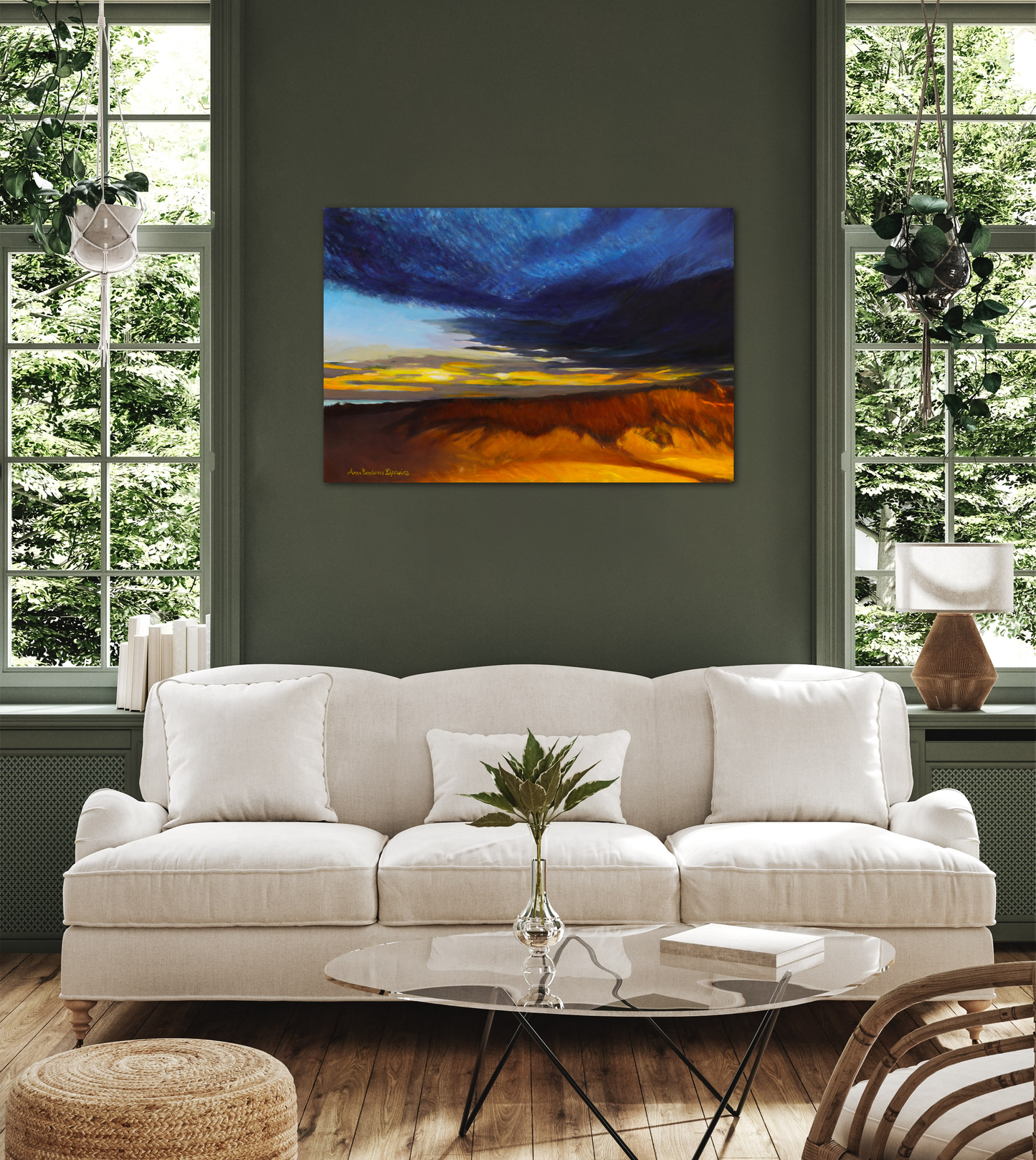 Sand Dunes at Sunset