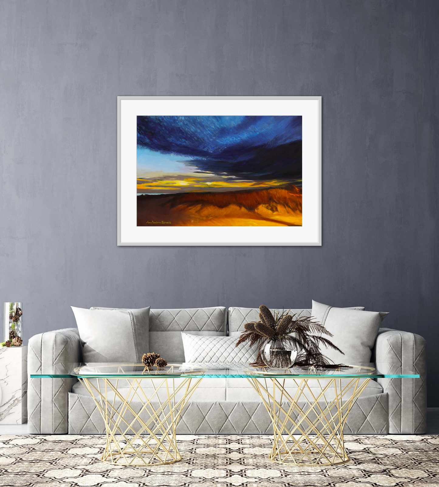 Sand Dunes at Sunset