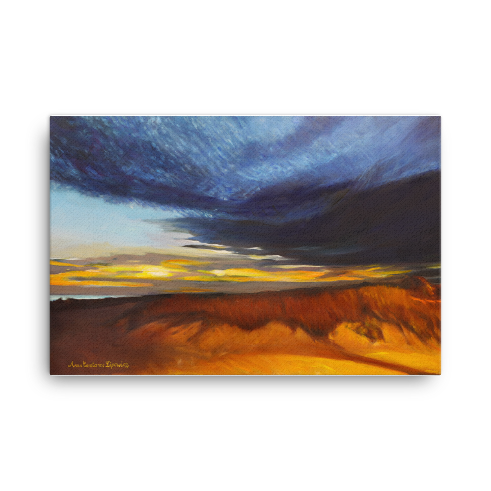 Sand Dunes at Sunset - Canvas Print