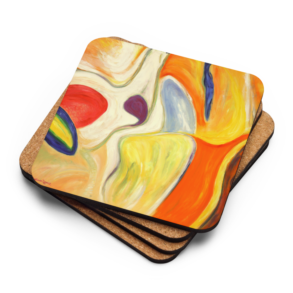 Rise of a Dove - Cork-back coaster