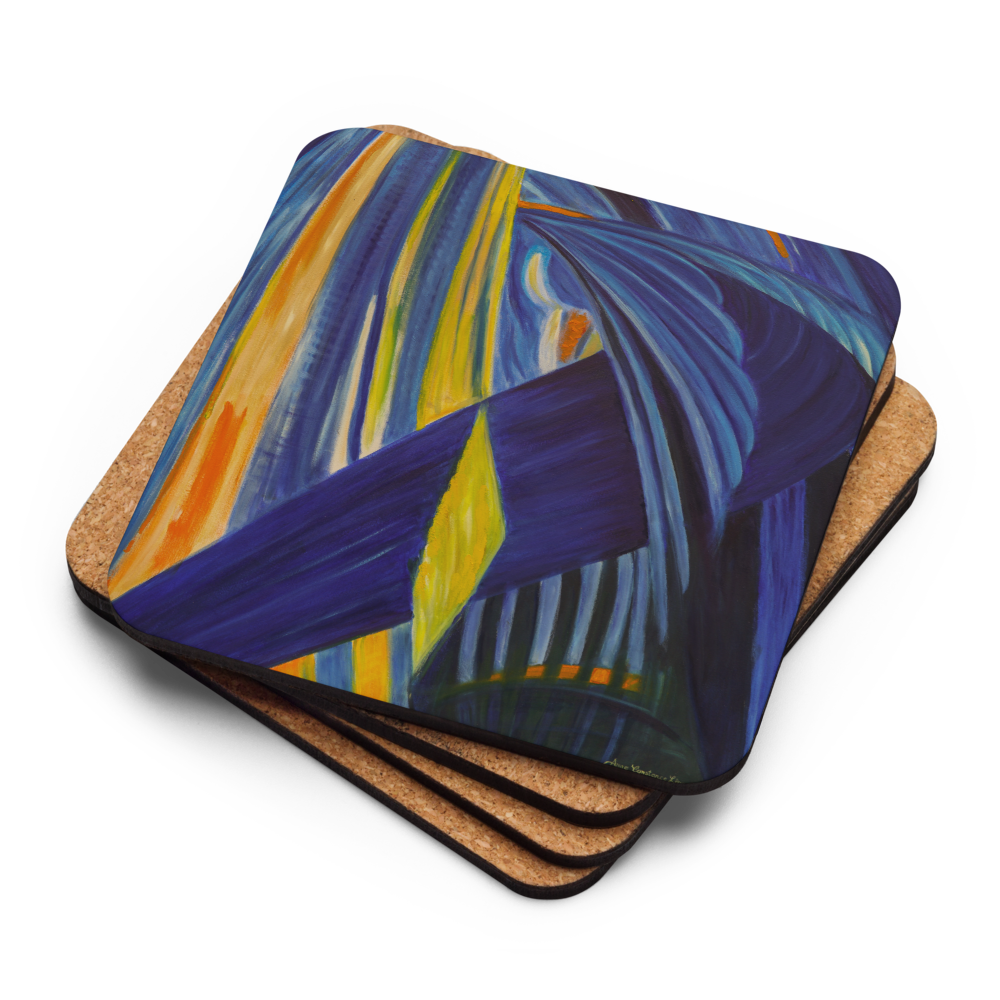Northern Blues - Cork-back coaster