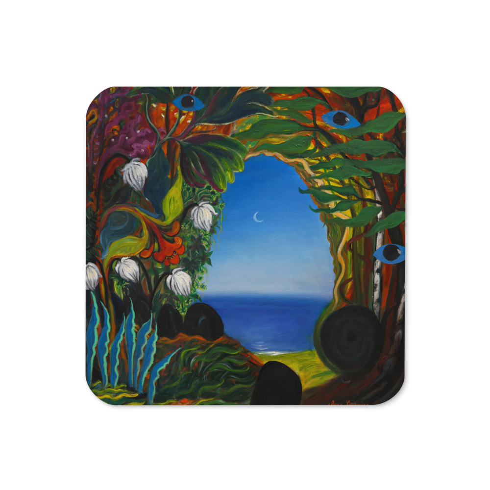 Enigmatic Path - Cork-back coaster