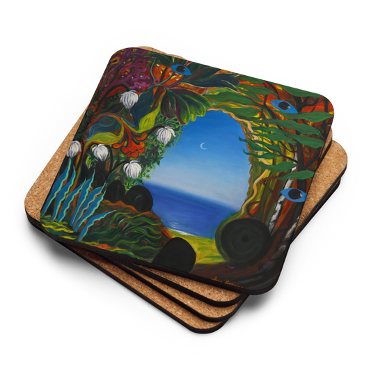 Enigmatic Path - Cork-back coaster