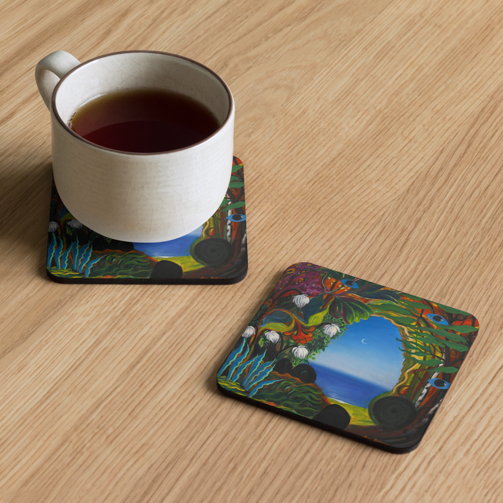 Enigmatic Path - Cork-back coaster