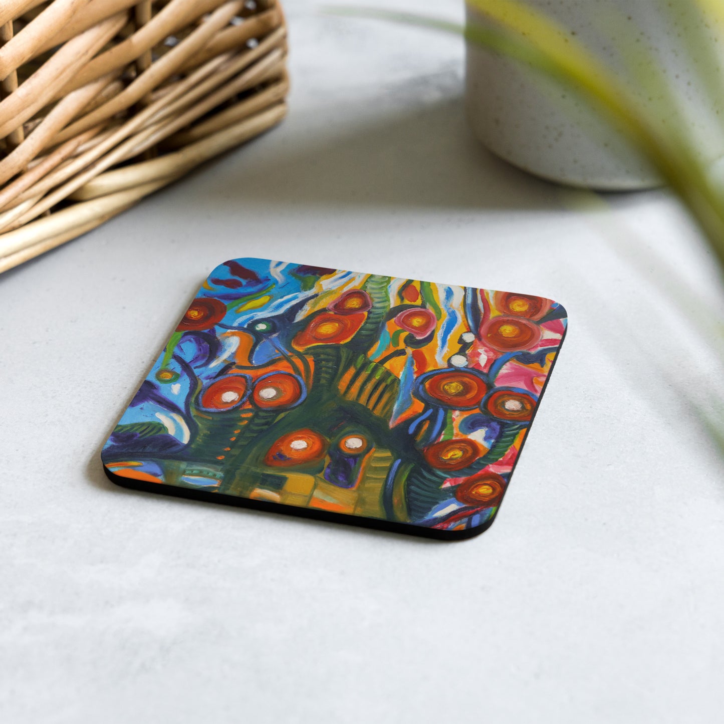 Curiosity - Cork-back coaster