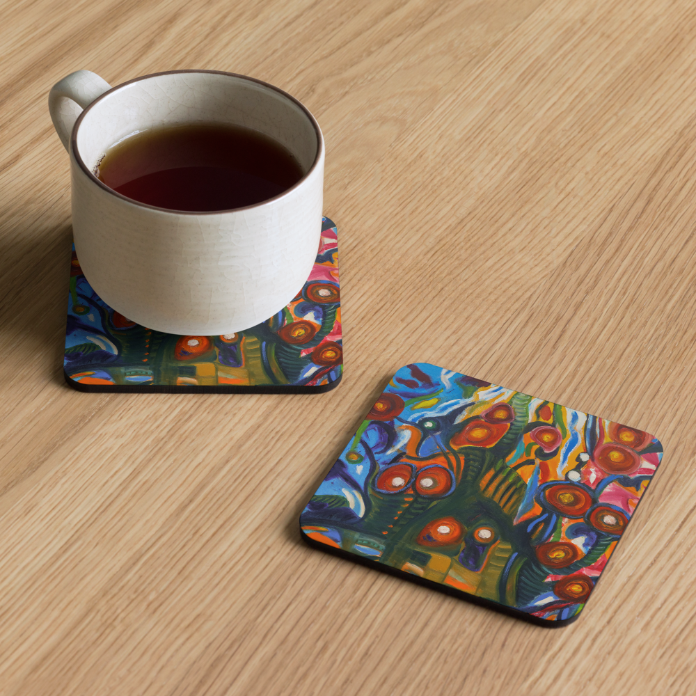 Curiosity - Cork-back coaster