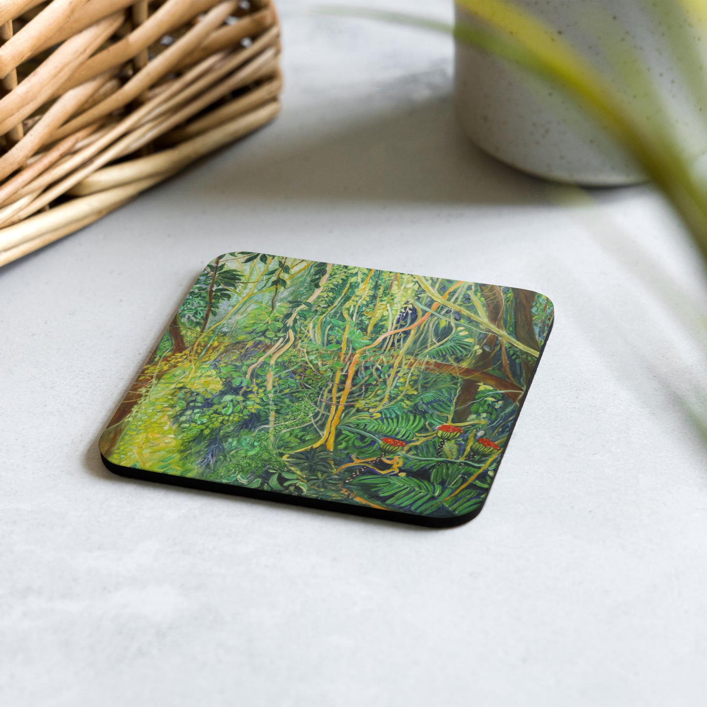 Play of Light - Cork-back coaster