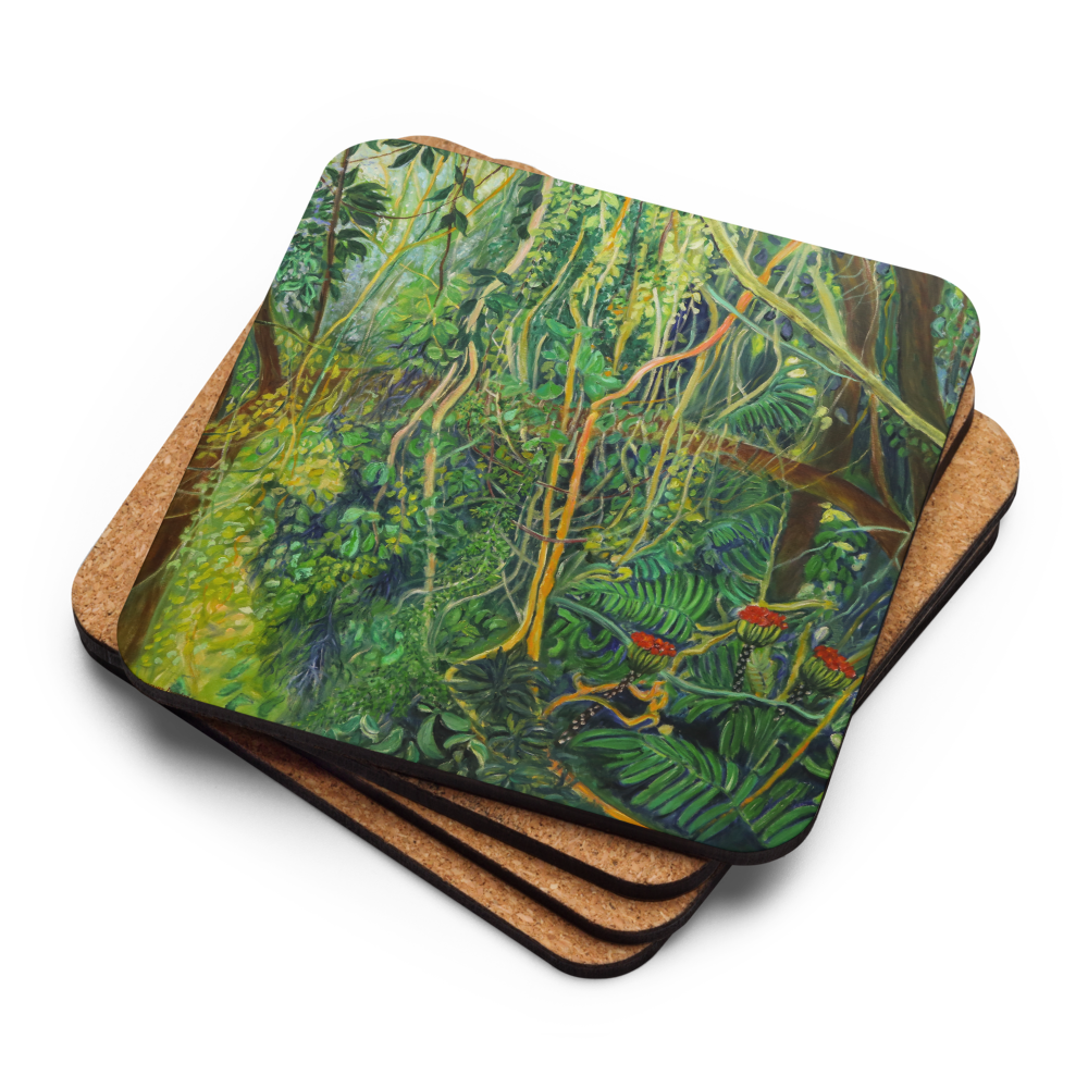 Play of Light - Cork-back coaster