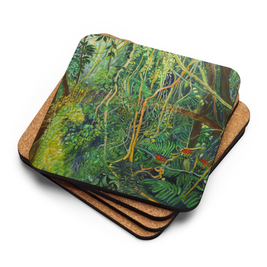 Play of Light - Cork-back coaster