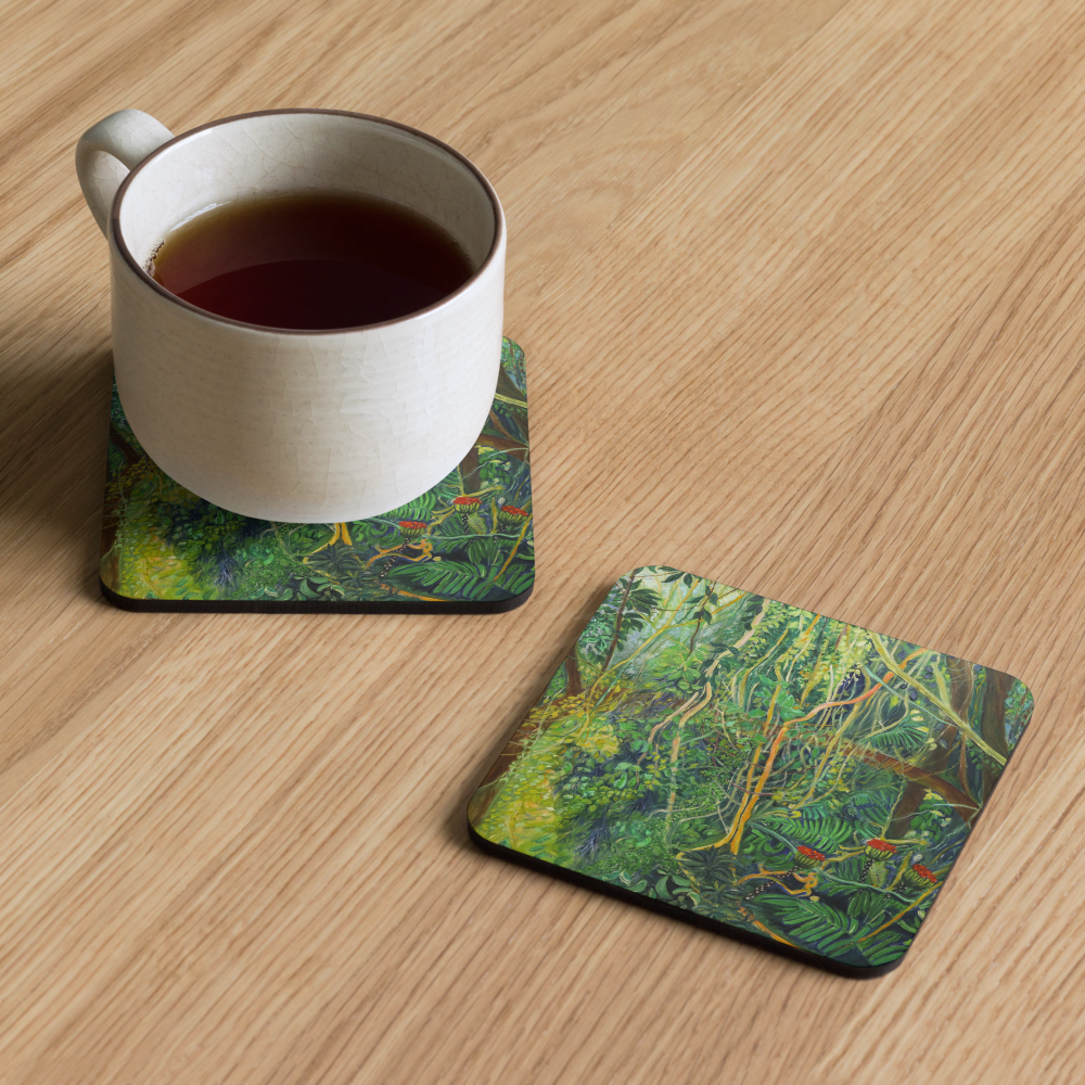 Play of Light - Cork-back coaster