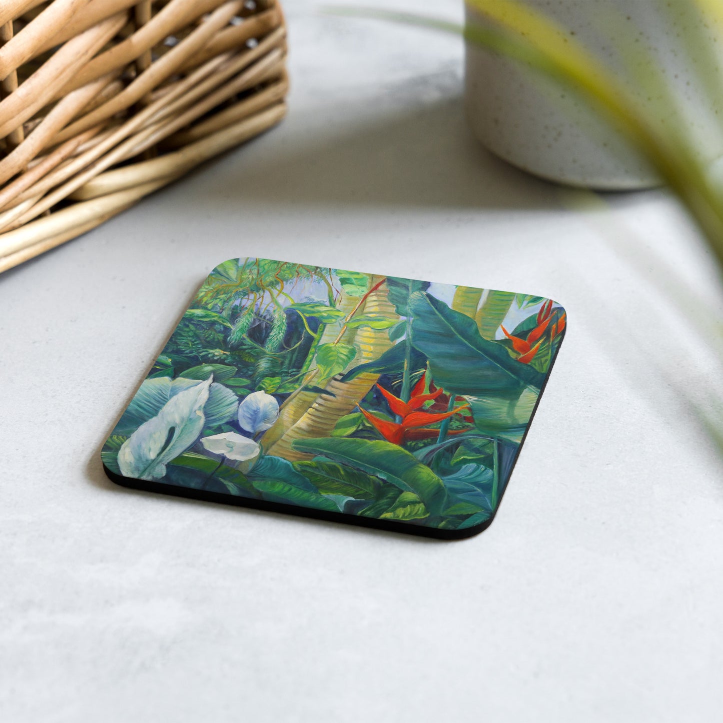 Abundance - Cork-back coaster