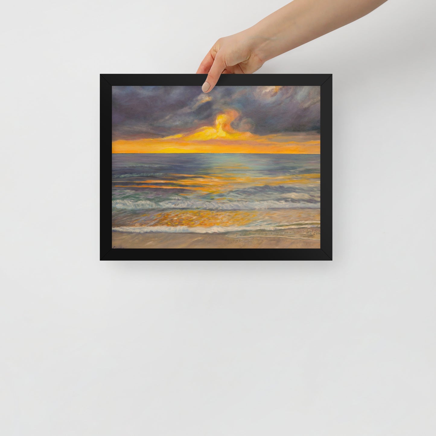 Sunset in Clearwater - Framed Matte Paper Poster