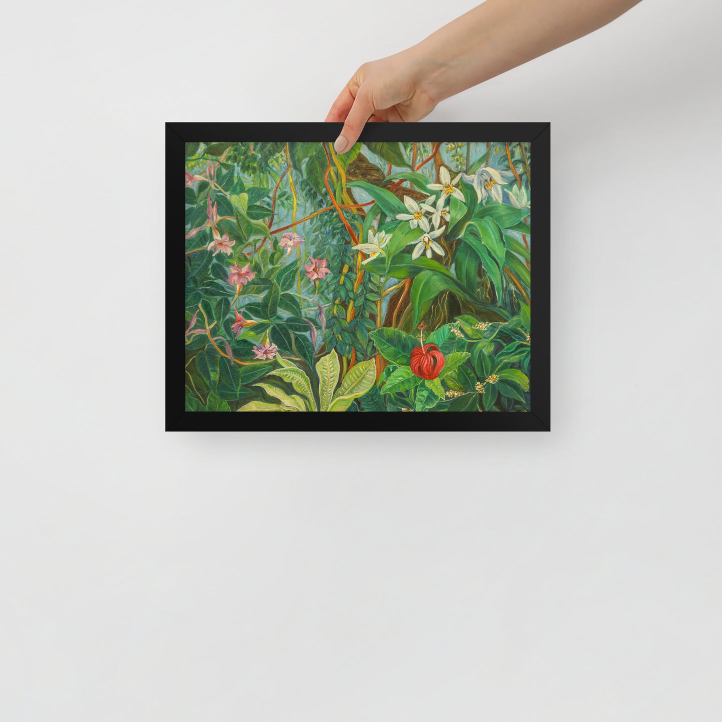 Tropical Bloom - Framed Matte Paper Poster