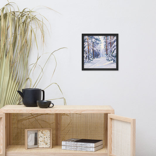 Winter Scene - Framed poster