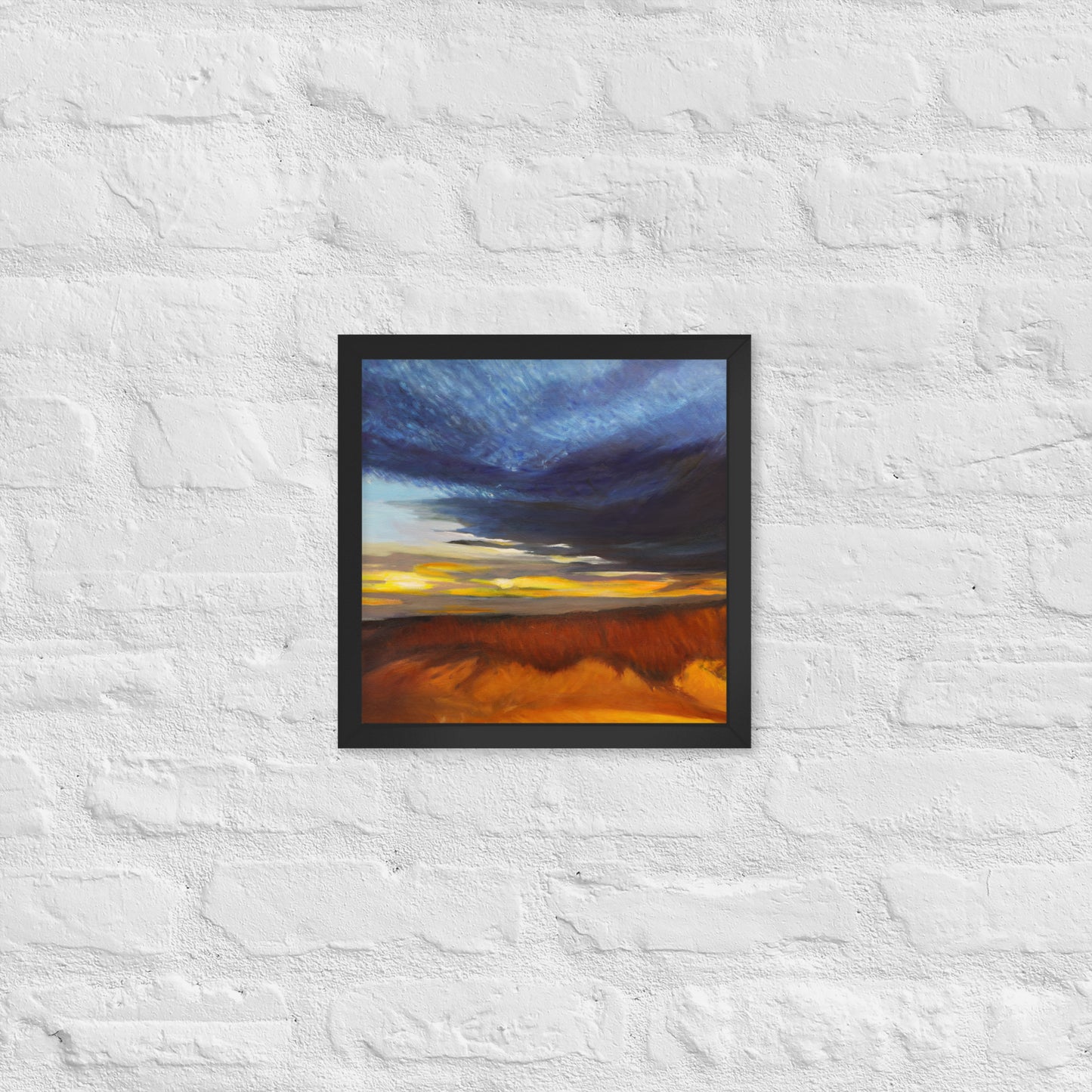 Sand Dunes at Sunset - Framed Matte Paper Poster