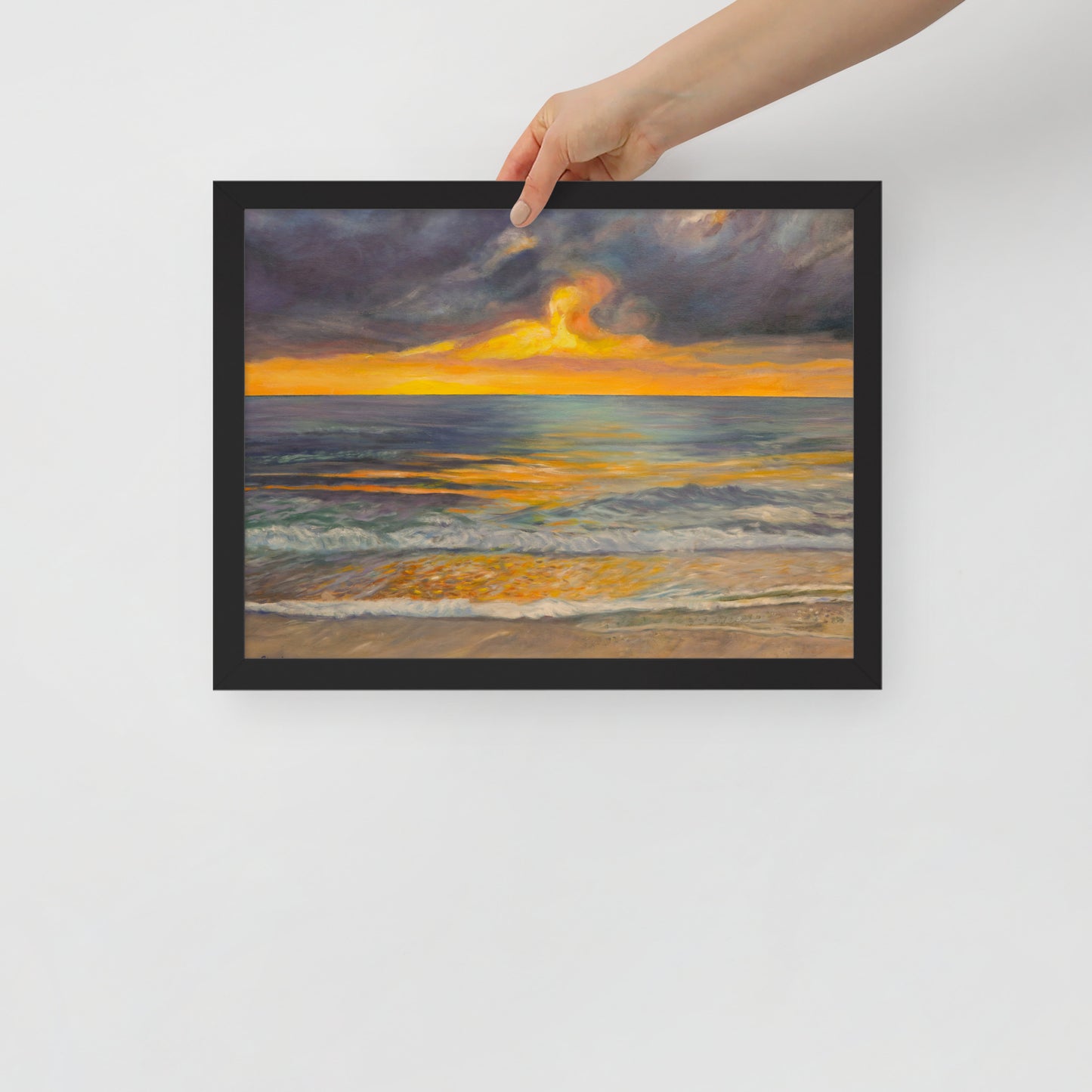 Sunset in Clearwater - Framed Matte Paper Poster
