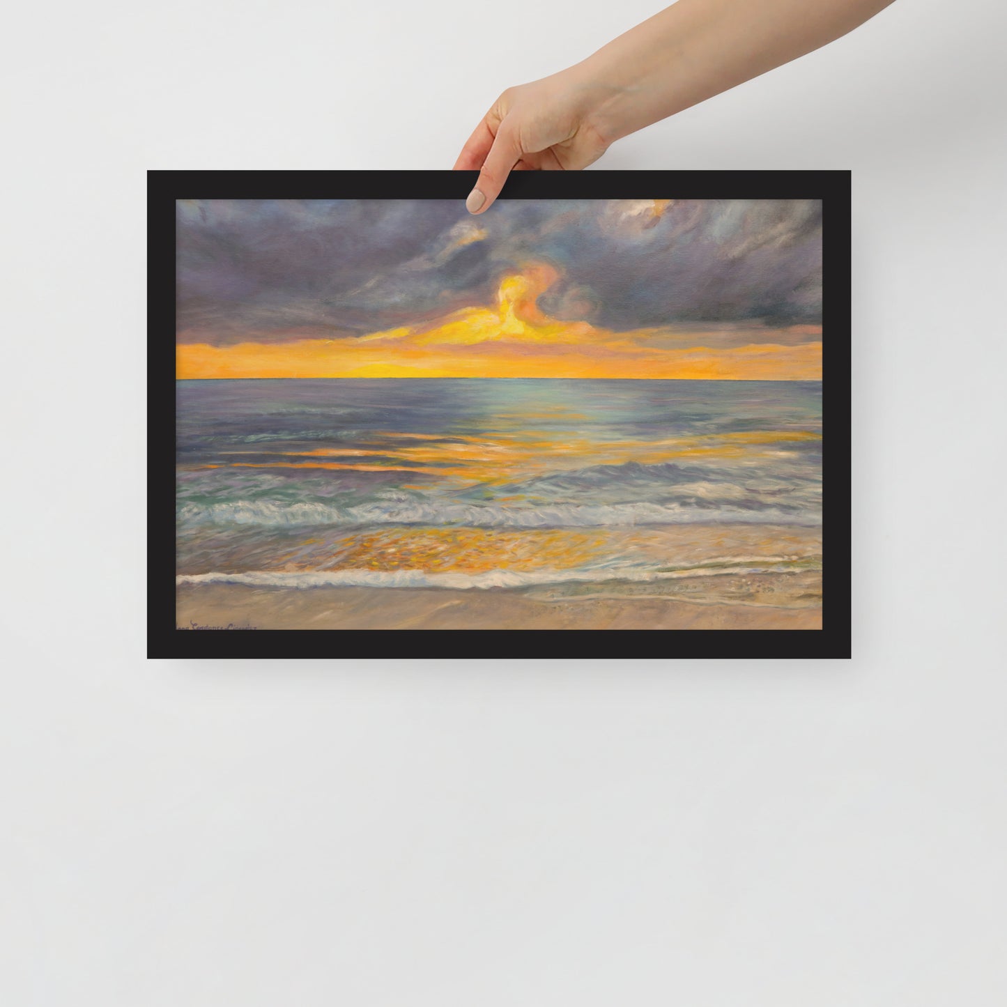 Sunset in Clearwater - Framed Matte Paper Poster
