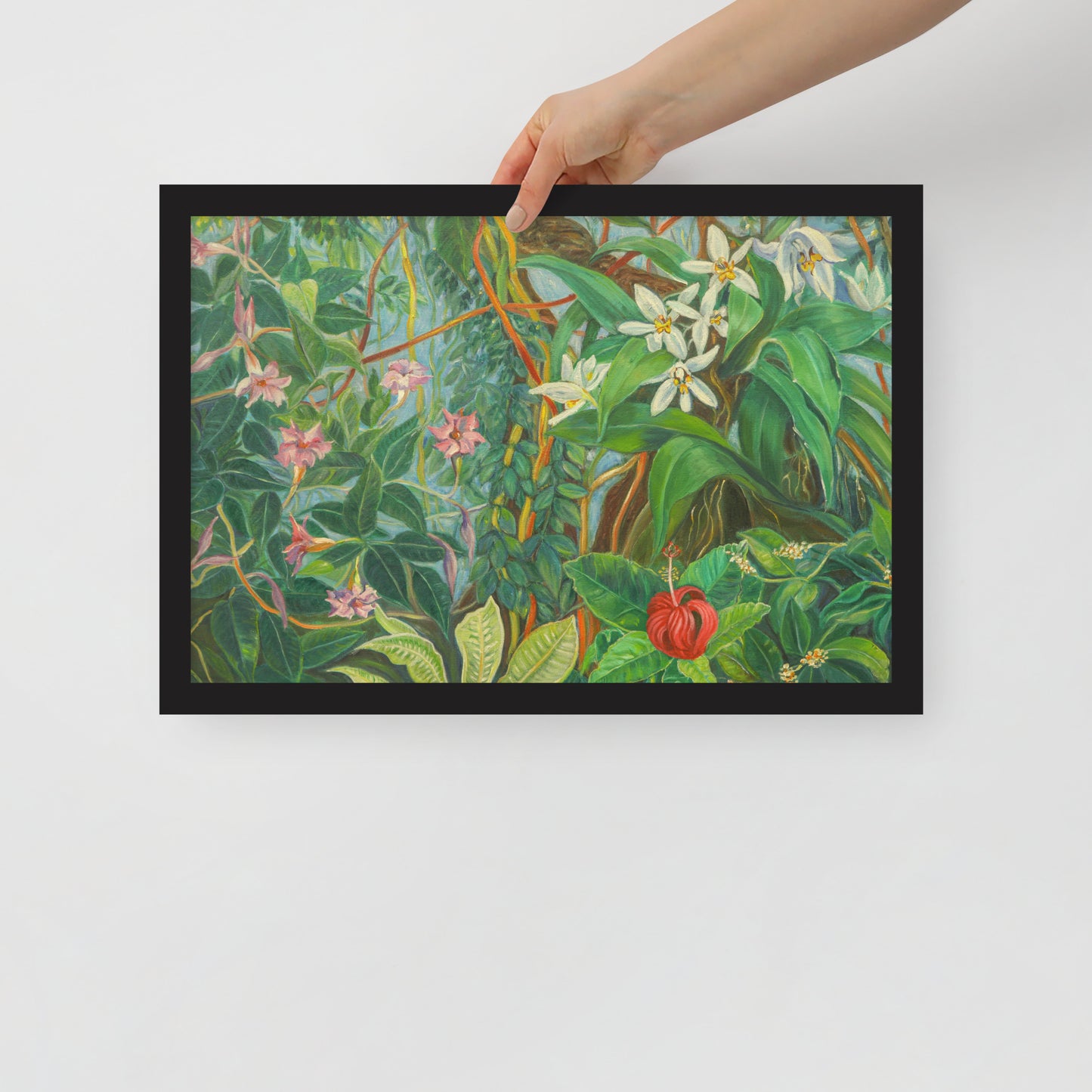 Tropical Bloom - Framed Matte Paper Poster