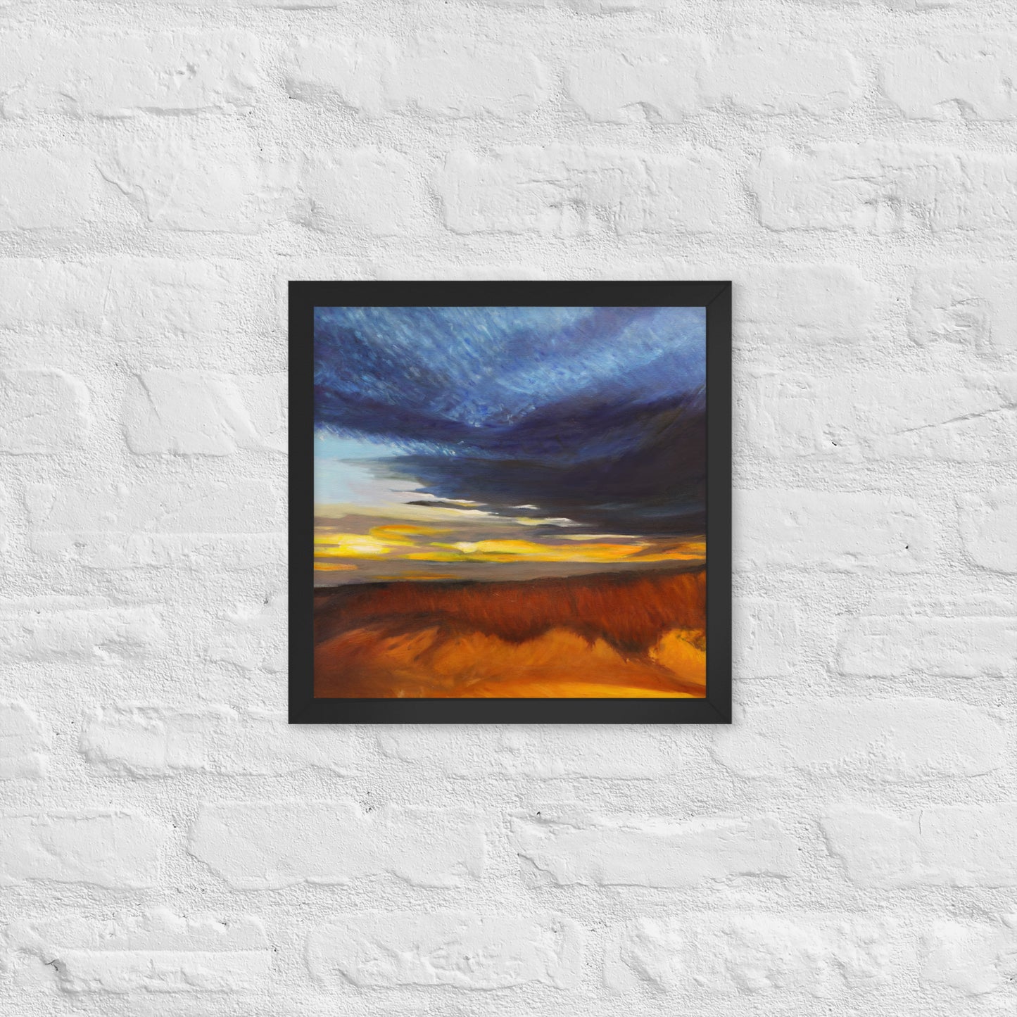 Sand Dunes at Sunset - Framed Matte Paper Poster