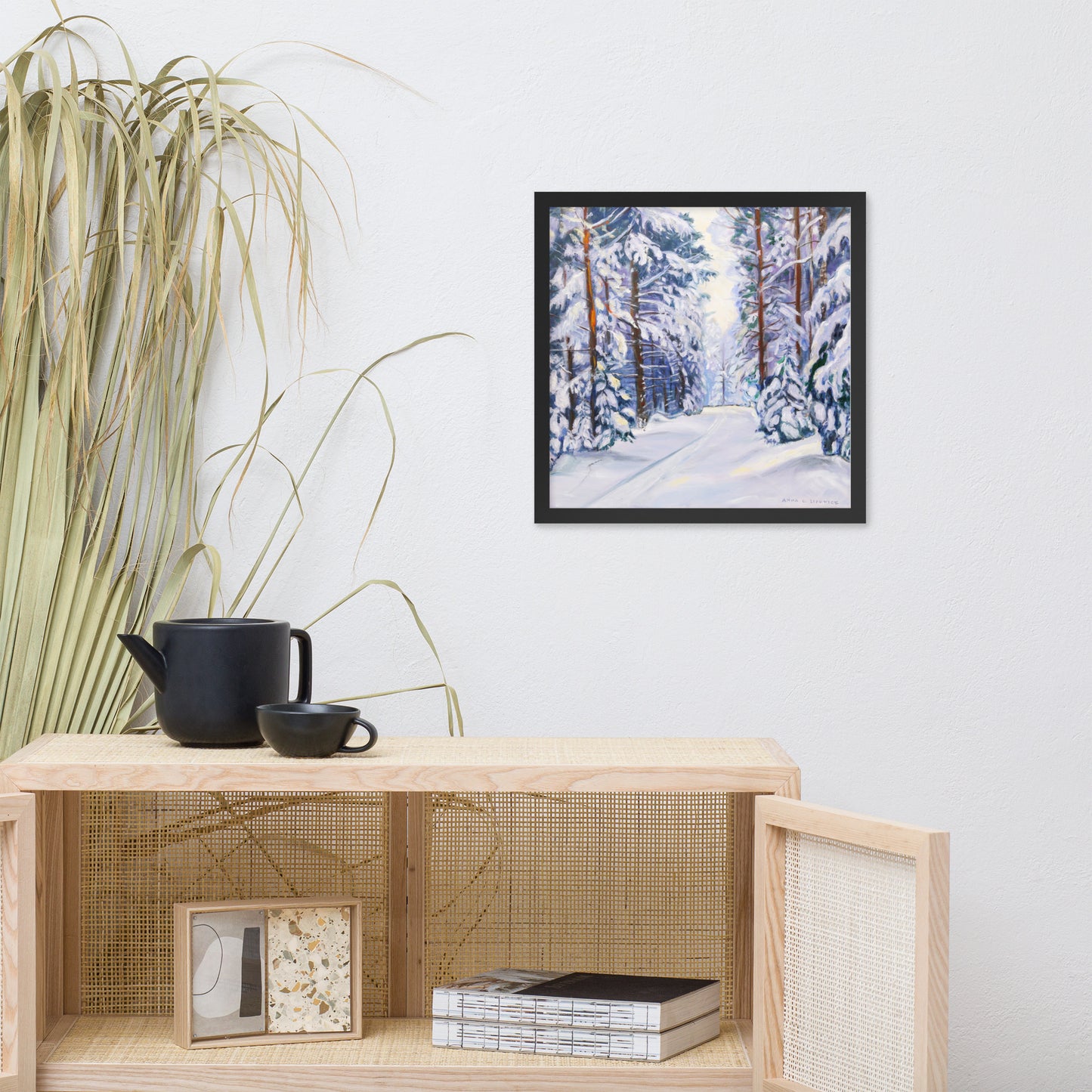 Winter Scene - Framed poster