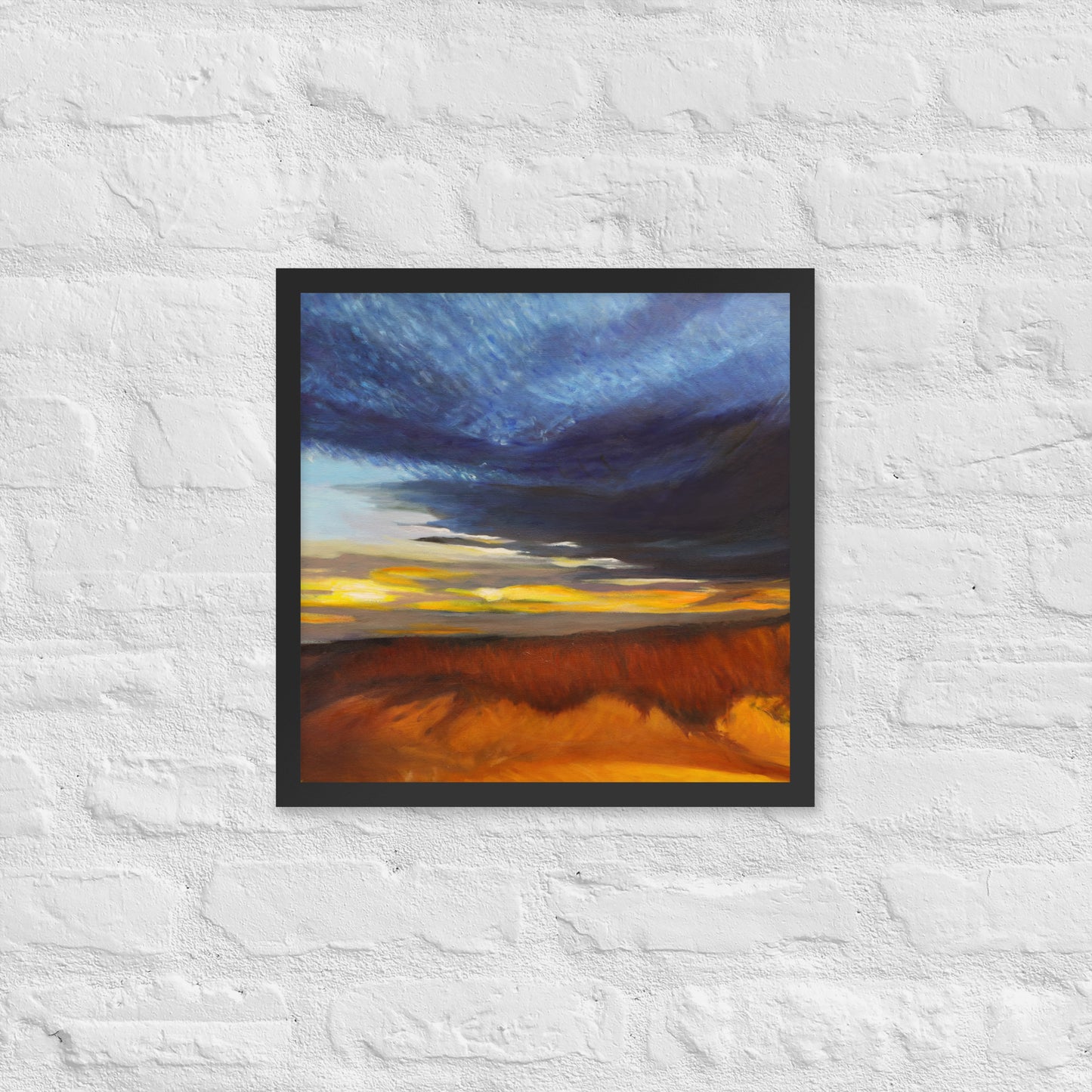 Sand Dunes at Sunset - Framed Matte Paper Poster