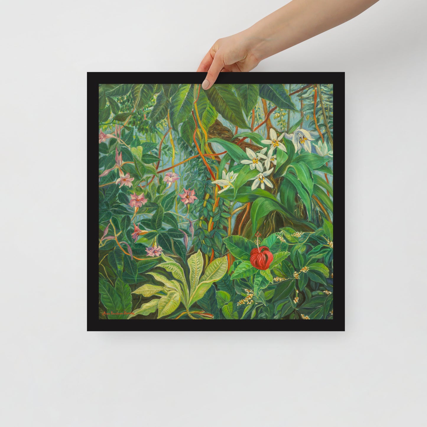 Tropical Bloom - Framed Matte Paper Poster