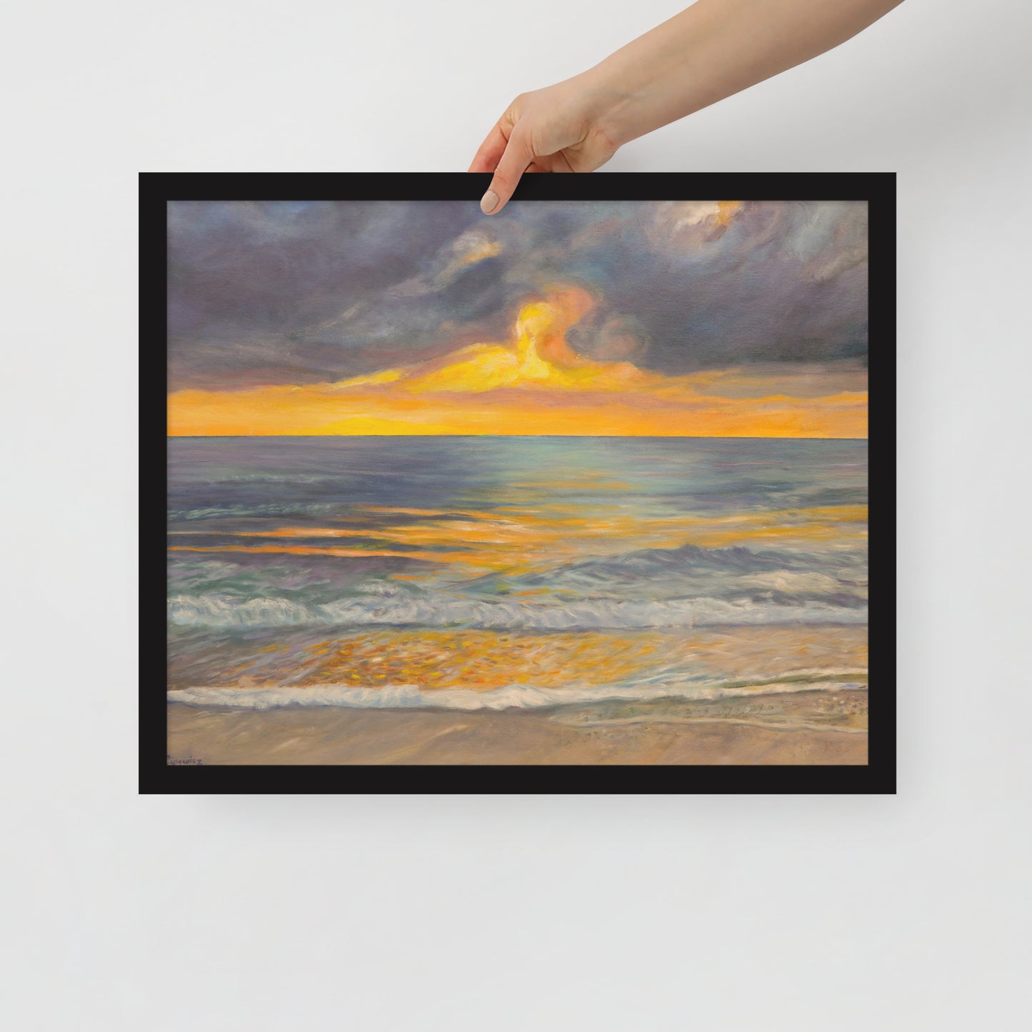 Sunset in Clearwater - Framed Matte Paper Poster