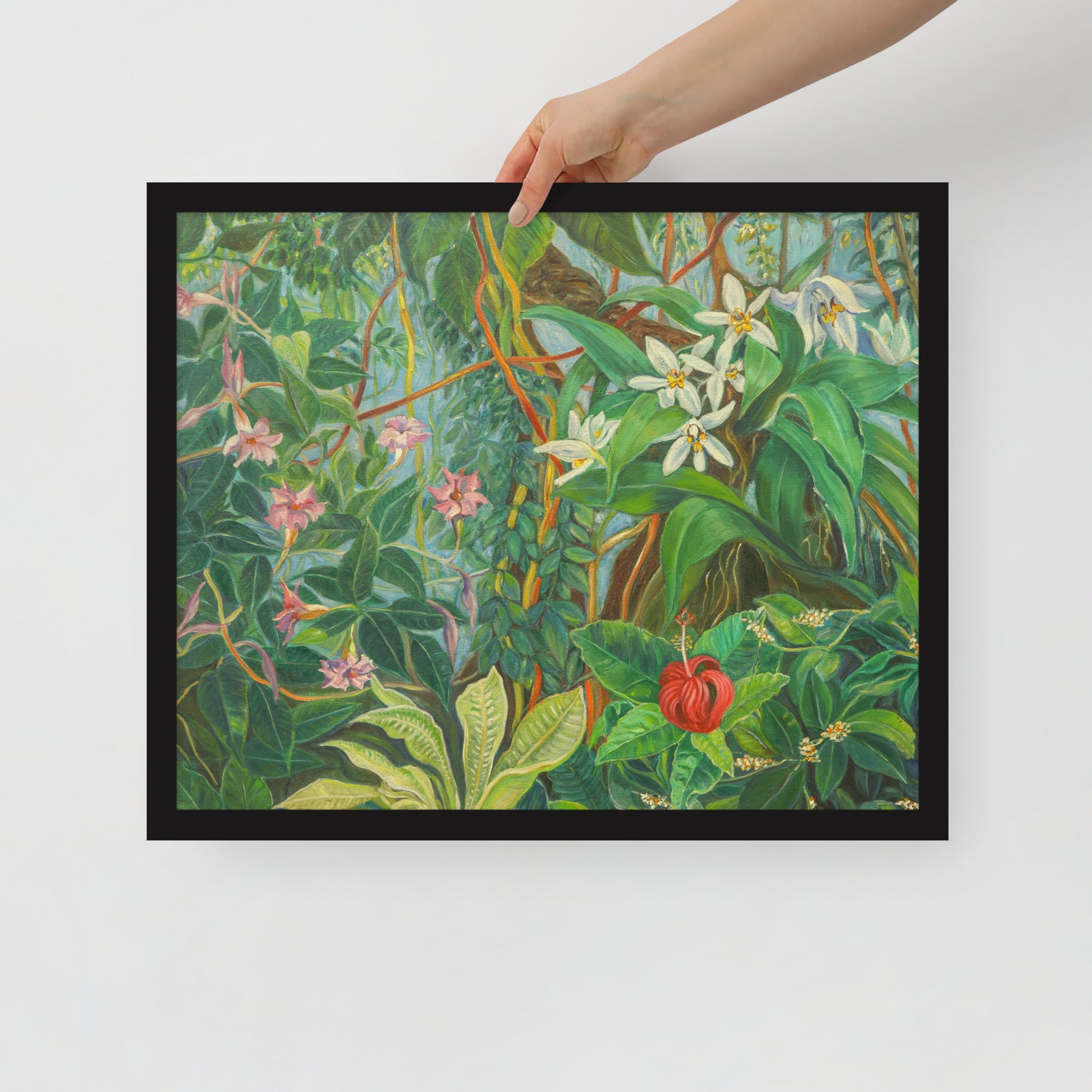 Tropical Bloom - Framed Matte Paper Poster