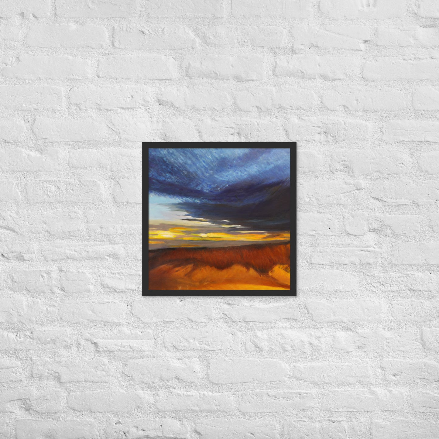Sand Dunes at Sunset - Framed Matte Paper Poster