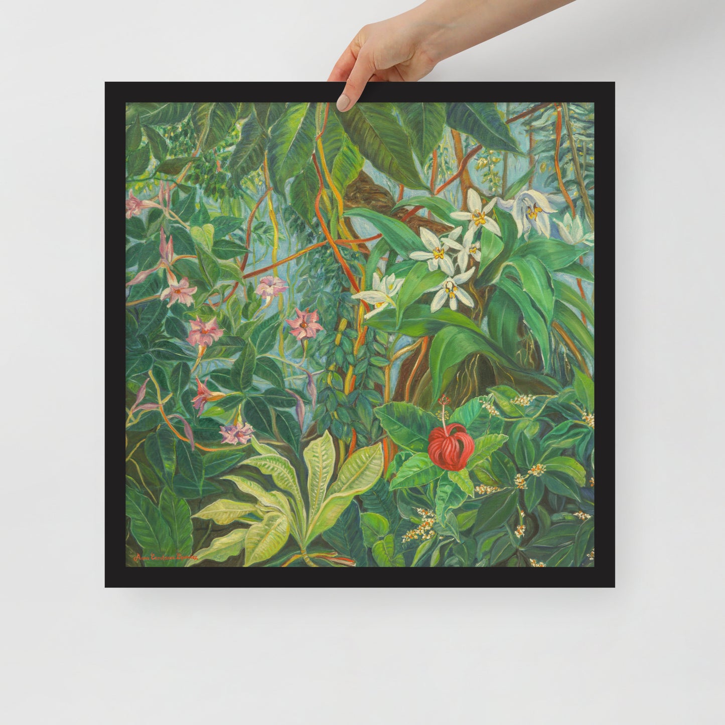 Tropical Bloom - Framed Matte Paper Poster