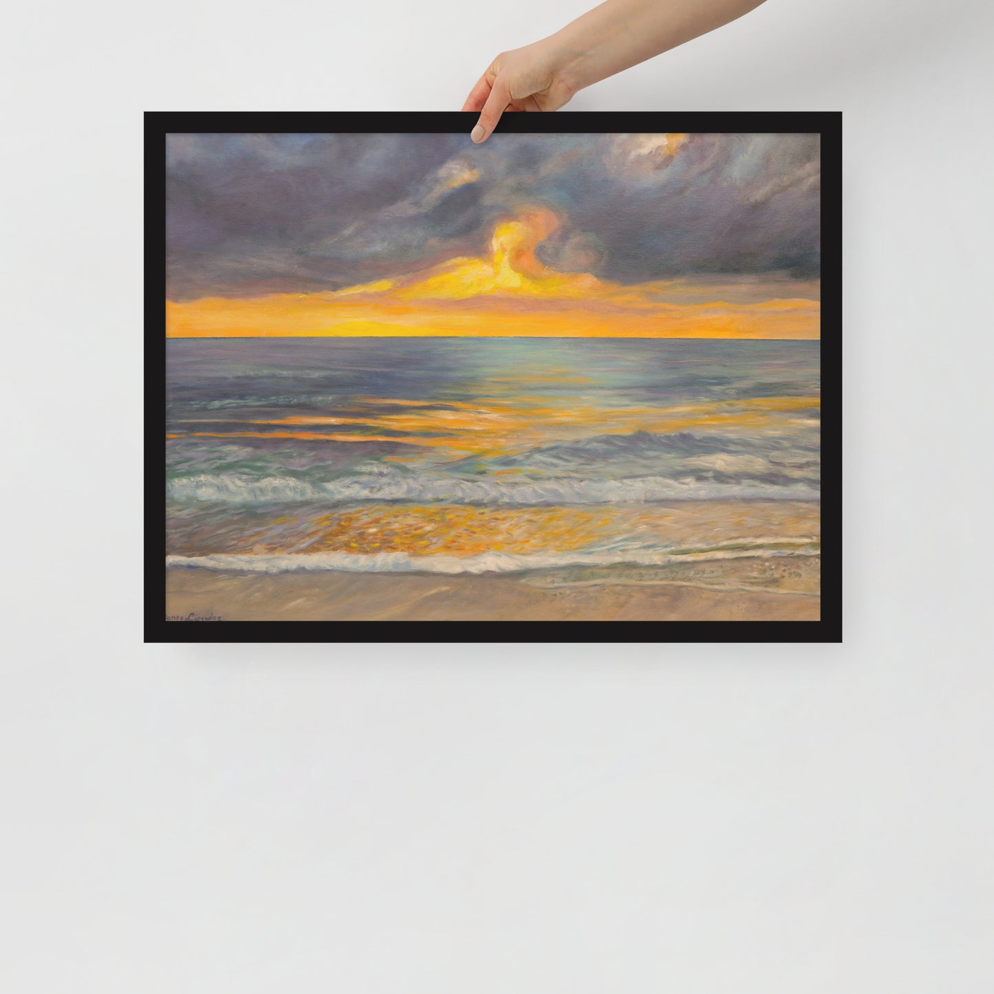 Sunset in Clearwater - Framed Matte Paper Poster