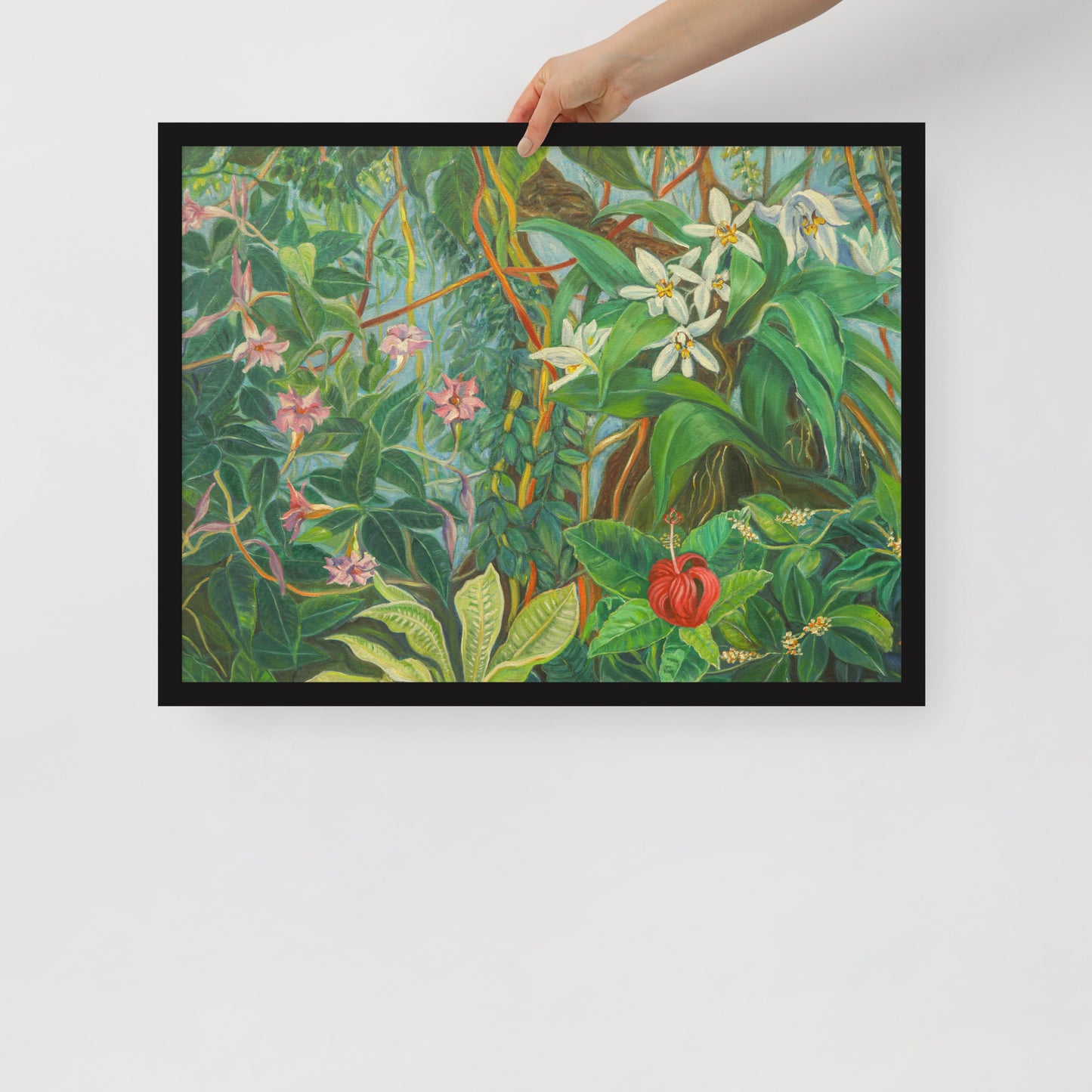 Tropical Bloom - Framed Matte Paper Poster