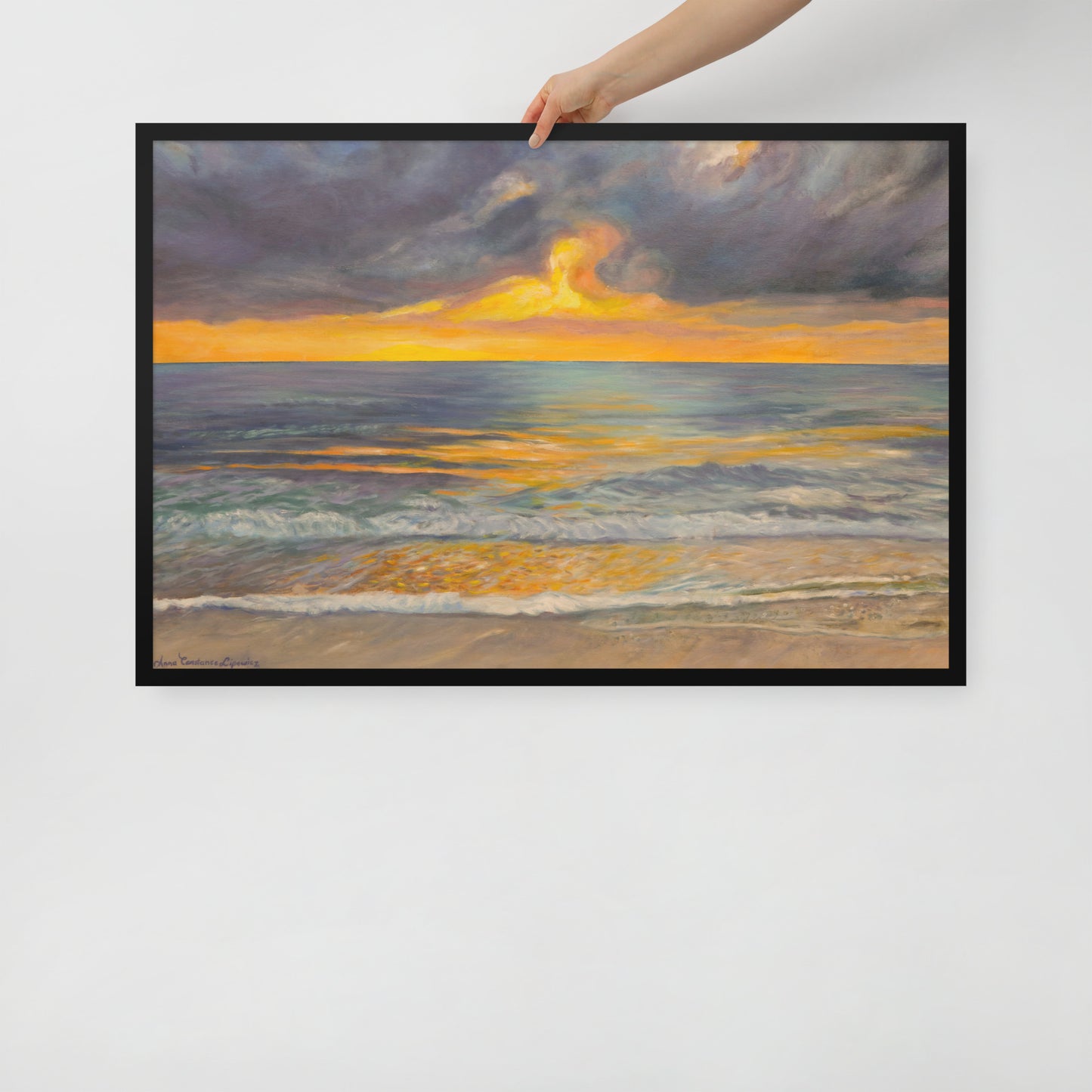 Sunset in Clearwater - Framed Matte Paper Poster