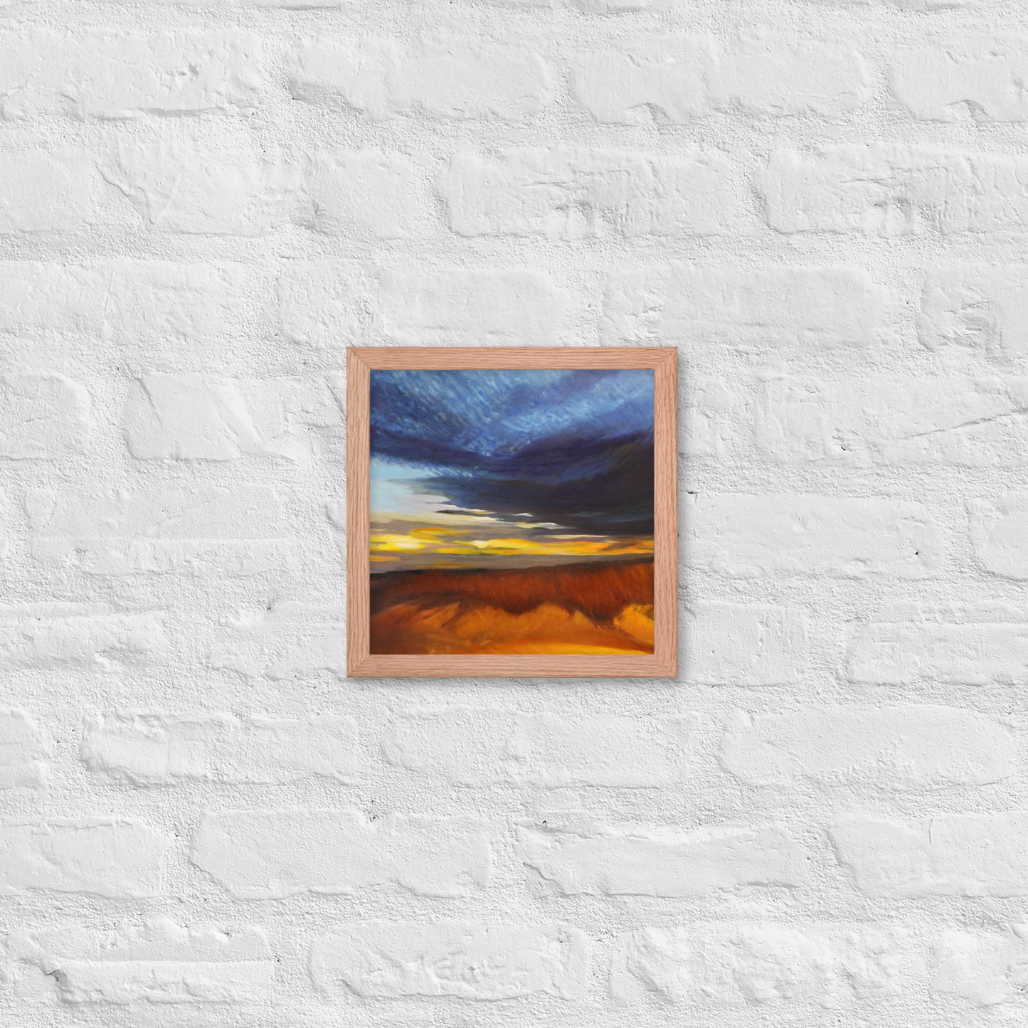 Sand Dunes at Sunset - Framed Matte Paper Poster