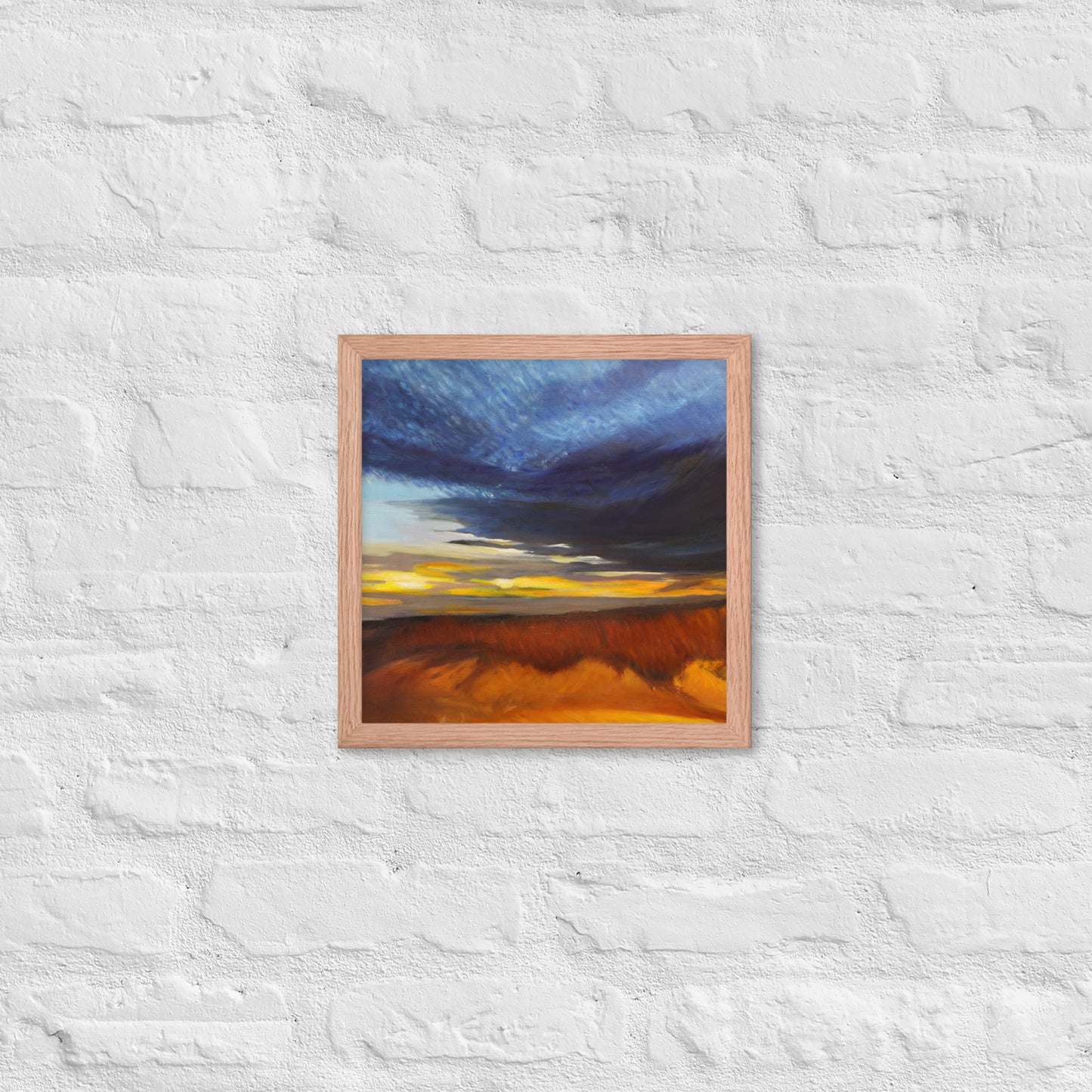 Sand Dunes at Sunset - Framed Matte Paper Poster