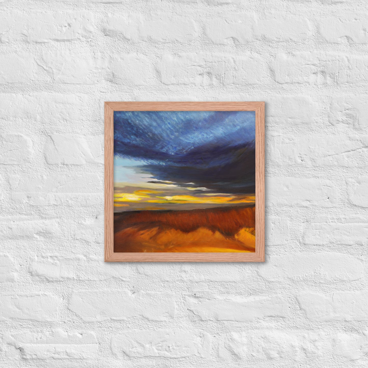 Sand Dunes at Sunset - Framed Matte Paper Poster