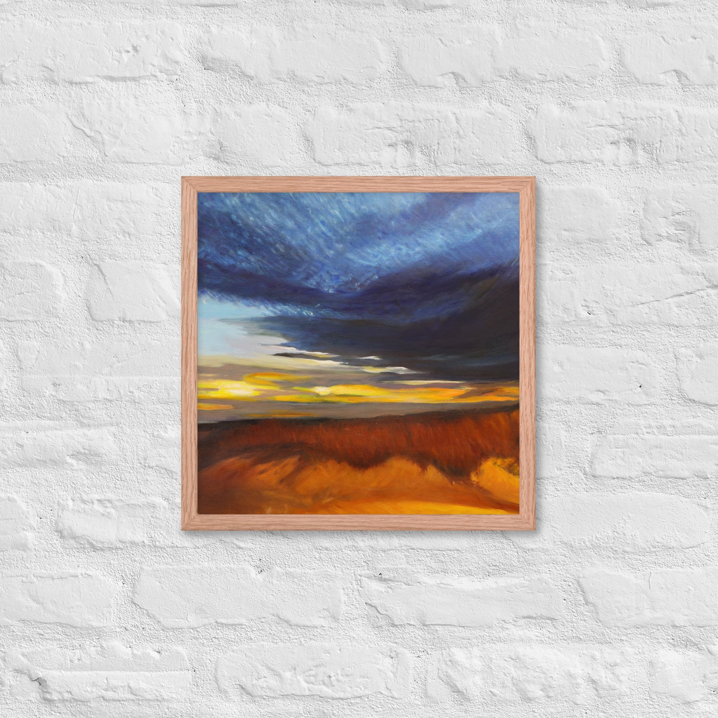 Sand Dunes at Sunset - Framed Matte Paper Poster