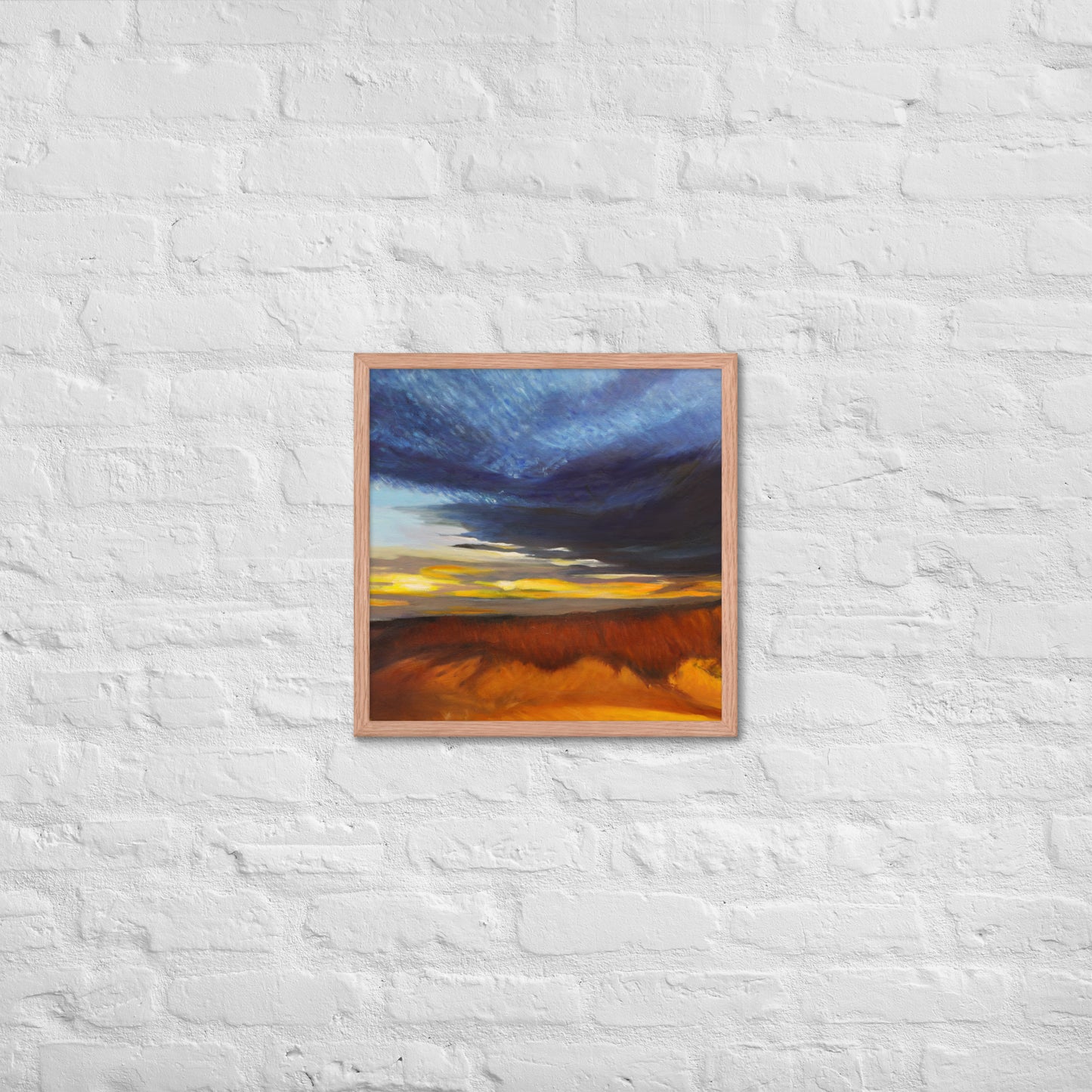 Sand Dunes at Sunset - Framed Matte Paper Poster